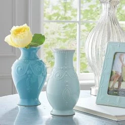 Flash Sale 🌟 Lenox French Perle 8" Fluted Vase 😉 -lenox Sales Store 869509 w1