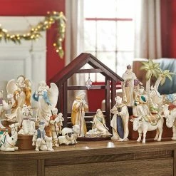 Cheap ⭐ Lenox First Blessing Nativity™ Teal Camel Figurine ⌛ -lenox Sales Store 869930 w1