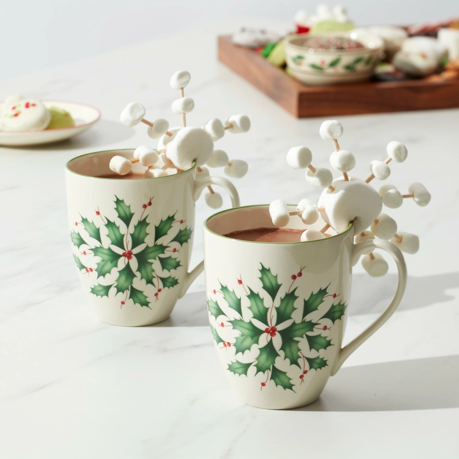 Best Pirce ๐ Lenox Hosting the Holidaysโข 2-Piece Holly Mug Set ๐ 4 Best Pirce ๐ Lenox Hosting the Holidaysโข 2-Piece Holly Mug Set ๐ - Image 2