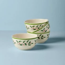 Coupon 🤩 Lenox Holiday™ Melamine 4pc All Purpose Bowl Set 🤩