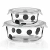 Hot Sale 💯 Kate Spade Deco Dot™ 2-piece Round Food Storage Set 😀 -lenox Sales Store 875252 wHR