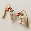 Best deal 🥰 Lenox Forever Friends 🍬 Candy Cane 2-Piece Ornament Set ⭐ -lenox Sales Store 876599 w10