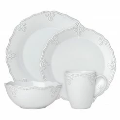 Wholesale ✔️ Lenox French Carved Scalloped 4-Piece Place Setting 🎁