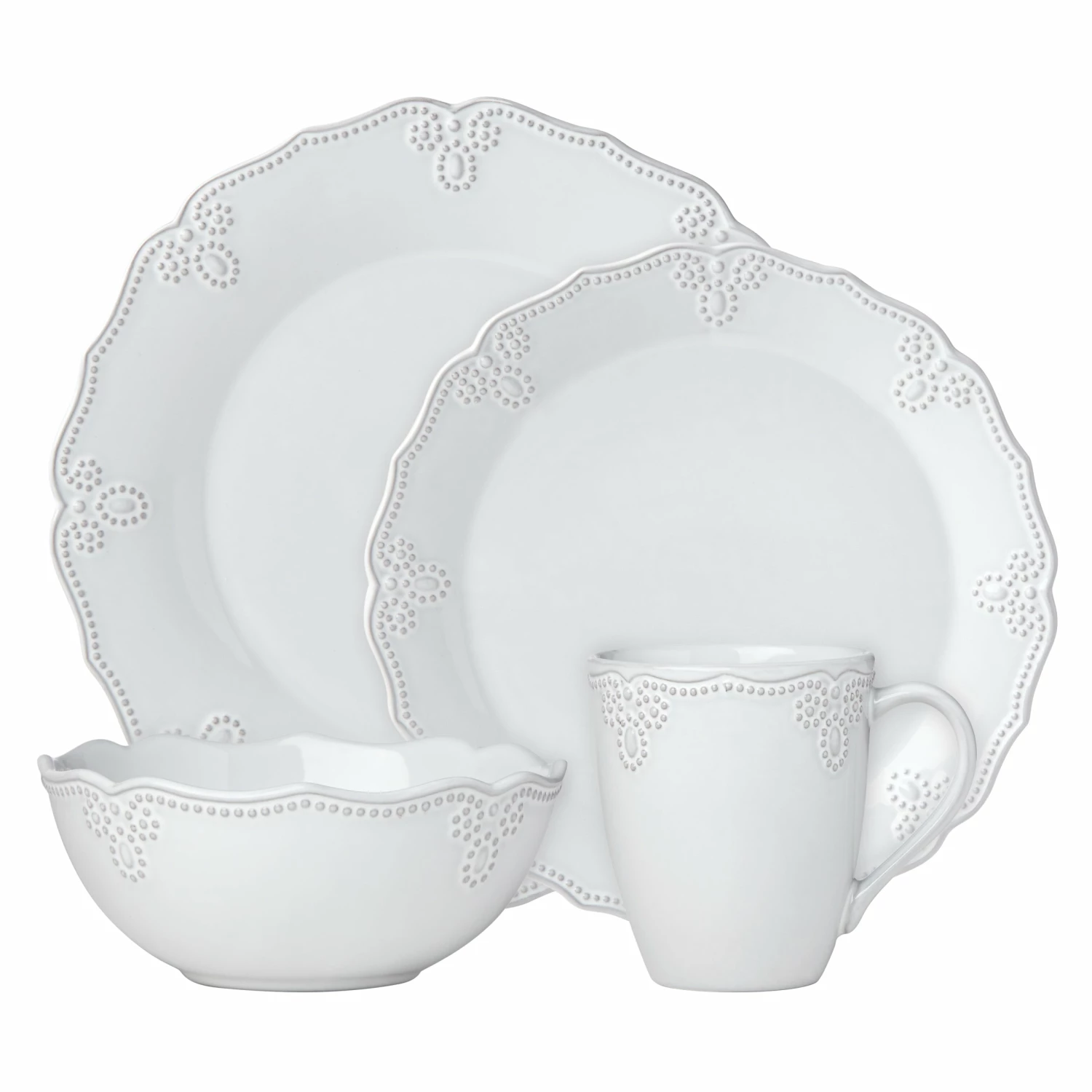 Wholesale βοΈ Lenox French Carved Scalloped 4-Piece Place Setting π 3 Wholesale βοΈ Lenox French Carved Scalloped 4-Piece Place Setting π