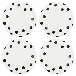 Buy 👏 Kate Spade Deco Dot 4-piece Dinner Plate Set ⌛ -lenox Sales Store 879460 wHR fb2a6724 d257 4783 8b81 e4f9aca9e942