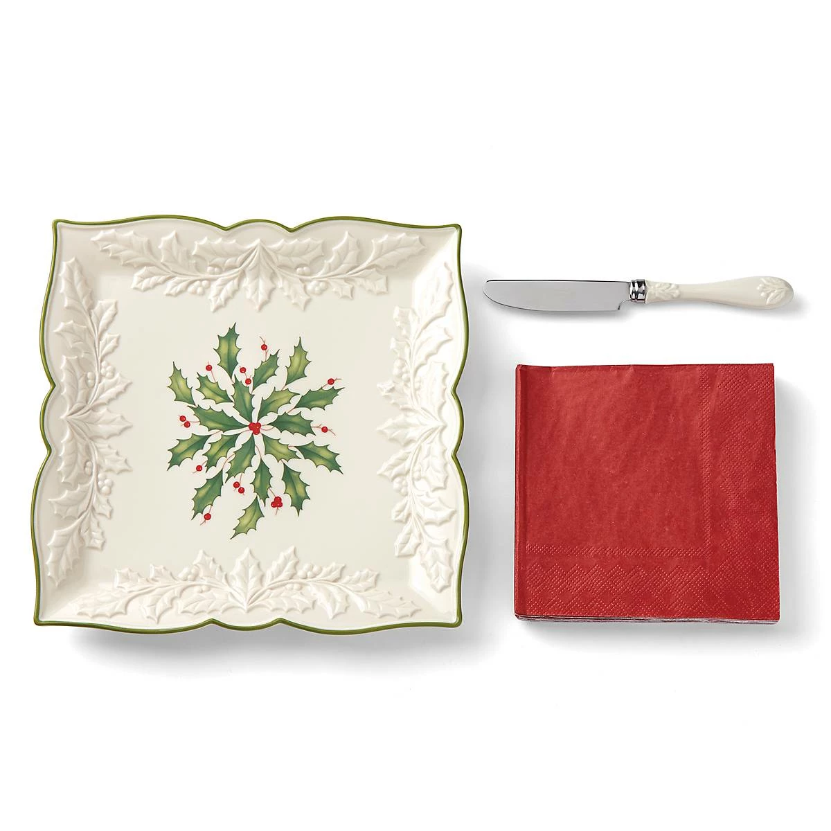 Flash Sale 🥰 Lenox Hosting the Holidays™ 3pc Carved Napkin Tray 🔔 4 Flash Sale 🥰 Lenox Hosting the Holidays™ 3pc Carved Napkin Tray 🔔 - Image 2