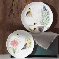 Budget 🎉 Lenox Butterfly Meadow Flutter® 12pc Dinnerware Set 😍 -lenox Sales Store 883319 w4