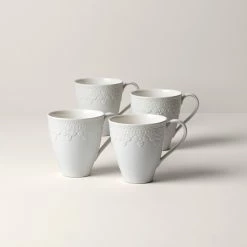 Best Pirce 🌟 Lenox Chelse Muse Fleur ™ 4pc Mug Set 🤩 -lenox Sales Store 884532 w10