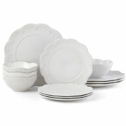 Best Sale 🔔 Lenox Chelse Muse Floral 12-Piece Dinnerware Set ⌛