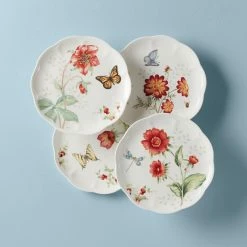 Flash Sale 😉 Lenox Butterfly Meadow Red Salad Plate 🔥 -lenox Sales Store 885482 w11 06d6cb43 7aa2 4e39 b30f 5e89d341052f