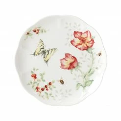 Flash Sale 😉 Lenox Butterfly Meadow Red Salad Plate 🔥 -lenox Sales Store 885500 wHR f8427f46 6f5b 4832 8680 61f4b796b643