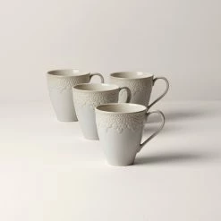 Best Pirce 🌟 Lenox Chelse Muse Fleur ™ 4pc Mug Set 🤩 -lenox Sales Store 885616 w10