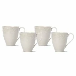 Best Pirce 🌟 Lenox Chelse Muse Fleur ™ 4pc Mug Set 🤩 -lenox Sales Store 885616 wHR