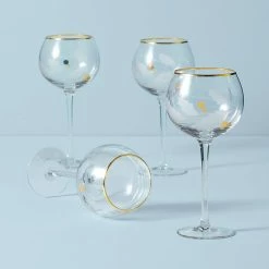 Best deal 🌟 Lenox Holiday™ Gold 4-Piece Balloon Glass Set 😍