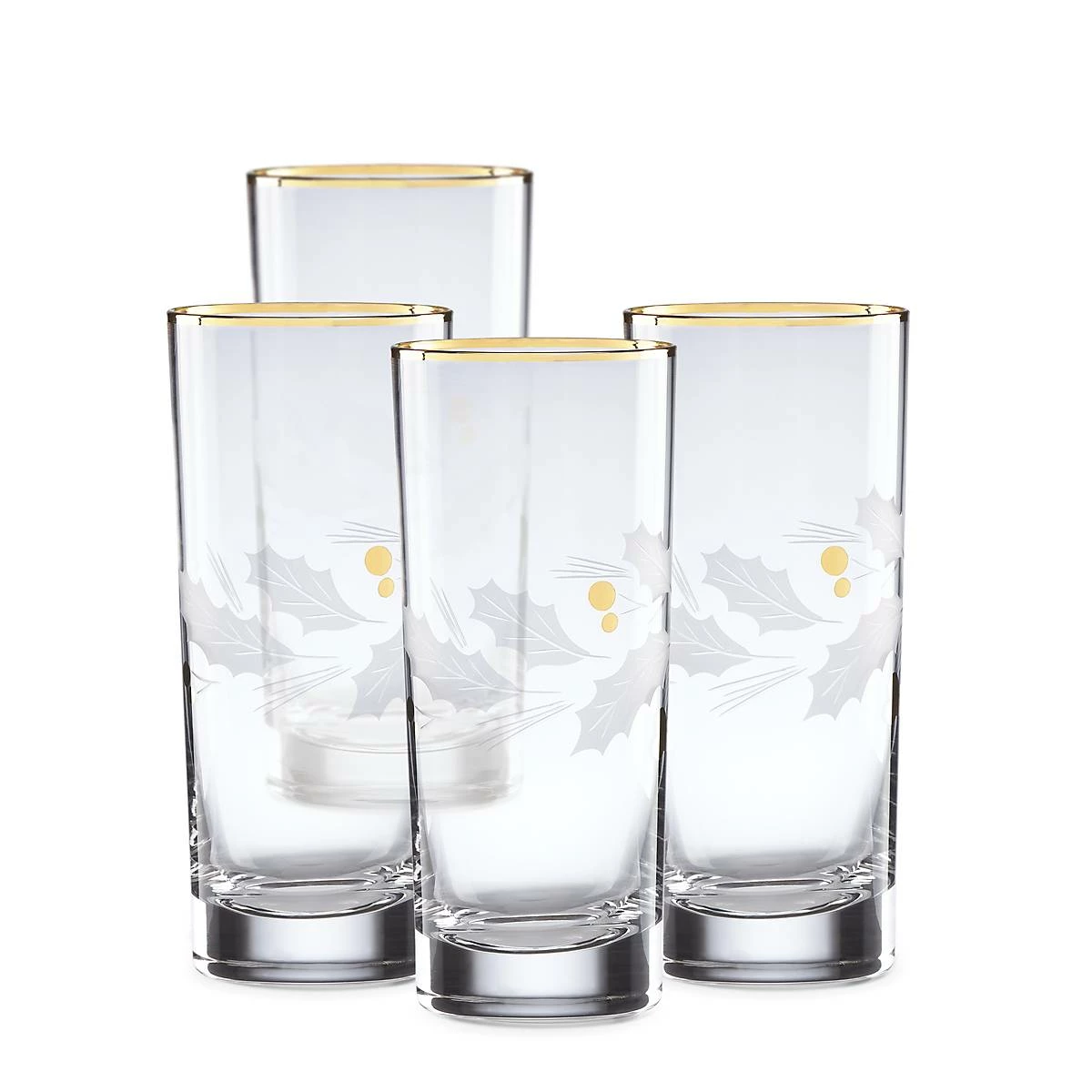Promo 💯 Lenox Holiday™ Gold 4-piece Highball Glass Set 🥰 4 Promo 💯 Lenox Holiday™ Gold 4-piece Highball Glass Set 🥰 - Image 2