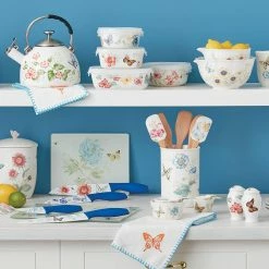 Cheap ⭐ Lenox Butterfly Meadow® 4-piece Utensil Holder Set 💯 -lenox Sales Store 888087 w1