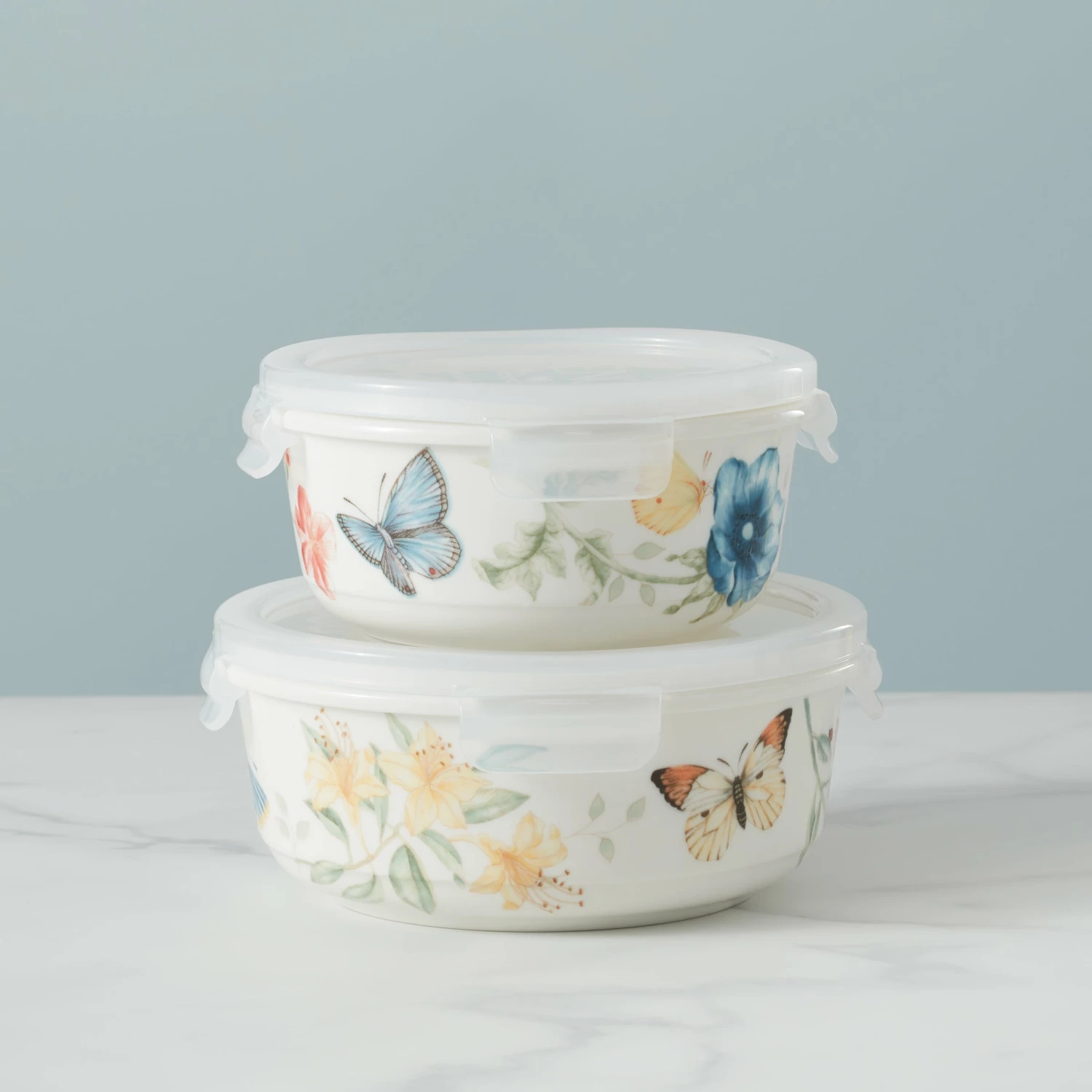 Promo β€οΈ Lenox Butterfly Meadow Small Round Food Container π― 4 Promo β€οΈ Lenox Butterfly Meadow Small Round Food Container π― - Image 2