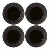 Promo 🧨 Lenox Chelse Muse Fleur Matte Black 4pc Accent Plate Set 🌟