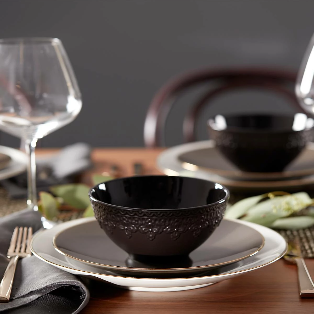 Deals π Lenox Chelse Muse Fleur Matte Black 4-Piece Bowl Set π€© 5 Deals π Lenox Chelse Muse Fleur Matte Black 4-Piece Bowl Set π€© - Image 3