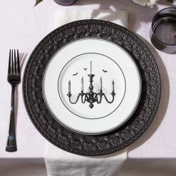 New 🤩 Lenox Chelse Muse Fleur Matte Black 4pc Dinner Plate Set 🔥 -lenox Sales Store 888918 891431 LNP S22 FEA 1A