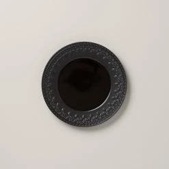 New 🤩 Lenox Chelse Muse Fleur Matte Black 4pc Dinner Plate Set 🔥 -lenox Sales Store 888918 w10