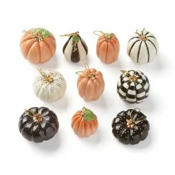 Budget 🧨 Lenox Mini Pumpkin 10 Piece Ornament Set 🥰 -lenox Sales Store 889140 wHR