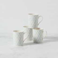 Best Sale 💯 Lenox Textured Neutrals 4-piece Mug Set 🥰 -lenox Sales Store 890116 w10