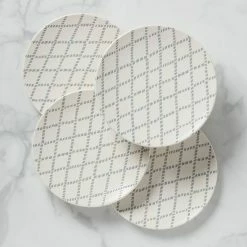 Budget 💯 Lenox Textured Neutrals 4-piece Dinner Plate Set 🤩 -lenox Sales Store 890128 w10