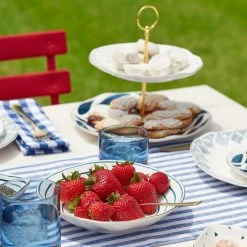 Hot Sale 🛒 Lenox Blue Bay 2-Tiered Server ✨ -lenox Sales Store 890194 877880 890202 894462 894461 LNP S23 FEA 16