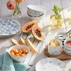 Cheapest 👍 Lenox Blue Bay 4-piece Dessert Bowl Set 🛒 -lenox Sales Store 890196 w11