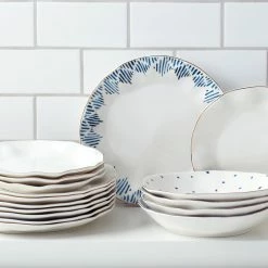 Deals 👏 Lenox Blue Bay 4-Piece Dinner Plate Set ⌛ -lenox Sales Store 890198 w11