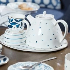 Best Sale ⌛ Lenox Blue Bay 2-piece Creamer & Sugar Bowl Set 🌟 -lenox Sales Store 890203 w1