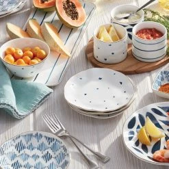 Best Pirce 👏 Lenox Blue Bay™ 4pc Tidbit Plate Set 👏 -lenox Sales Store 890210 w11