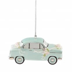 Deals ❤️ Lenox Just Married Vintage Car Ornament 🎁 -lenox Sales Store 890413 w12