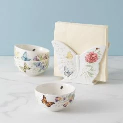Top 10 ⌛ Lenox Butterfly Meadow Kitchen 3-Piece Mini Bowl Set 🎁 -lenox Sales Store 890449 w11