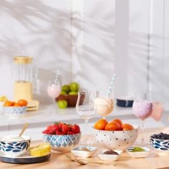 Best reviews of ⌛ Lenox Blue Bay Luna 8-Piece Nesting Dinnerware Set 🥰 -lenox Sales Store 890691 893845 LNP S23 FEA 1