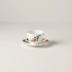 Promo 🥰 Lenox Sprig & Vine Teacup & Saucer 🎉 -lenox Sales Store 890727 w10