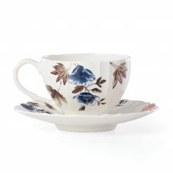 Promo 🥰 Lenox Sprig & Vine Teacup & Saucer 🎉 -lenox Sales Store 890727 w11