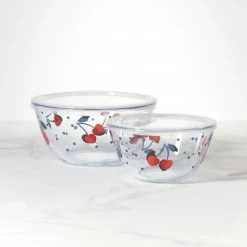 Brand new ⌛ Kate Spade Vintage Cherry Dot 2-Piece Round Storage Set 👏