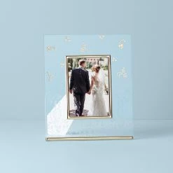 Best Pirce 🌟 Lenox Opal Innocence Flourish Glass Picture Frame 👍