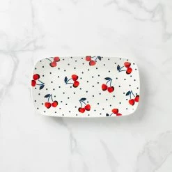 Coupon 🧨 Kate Spade Vintage Cherry Dot Hors D'oeuvre Tray 🌟