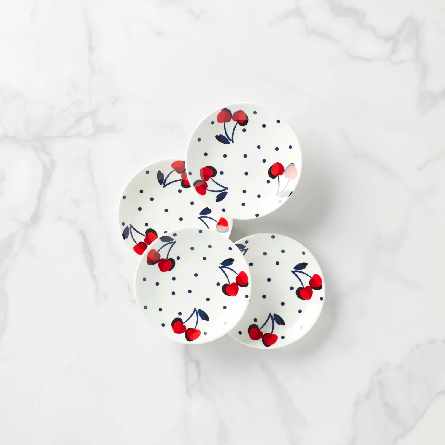 Cheapest π₯° Kate Spade Vintage Cherry Dot 4-Piece Tidbit Plate Set π 3 Cheapest π₯° Kate Spade Vintage Cherry Dot 4-Piece Tidbit Plate Set π
