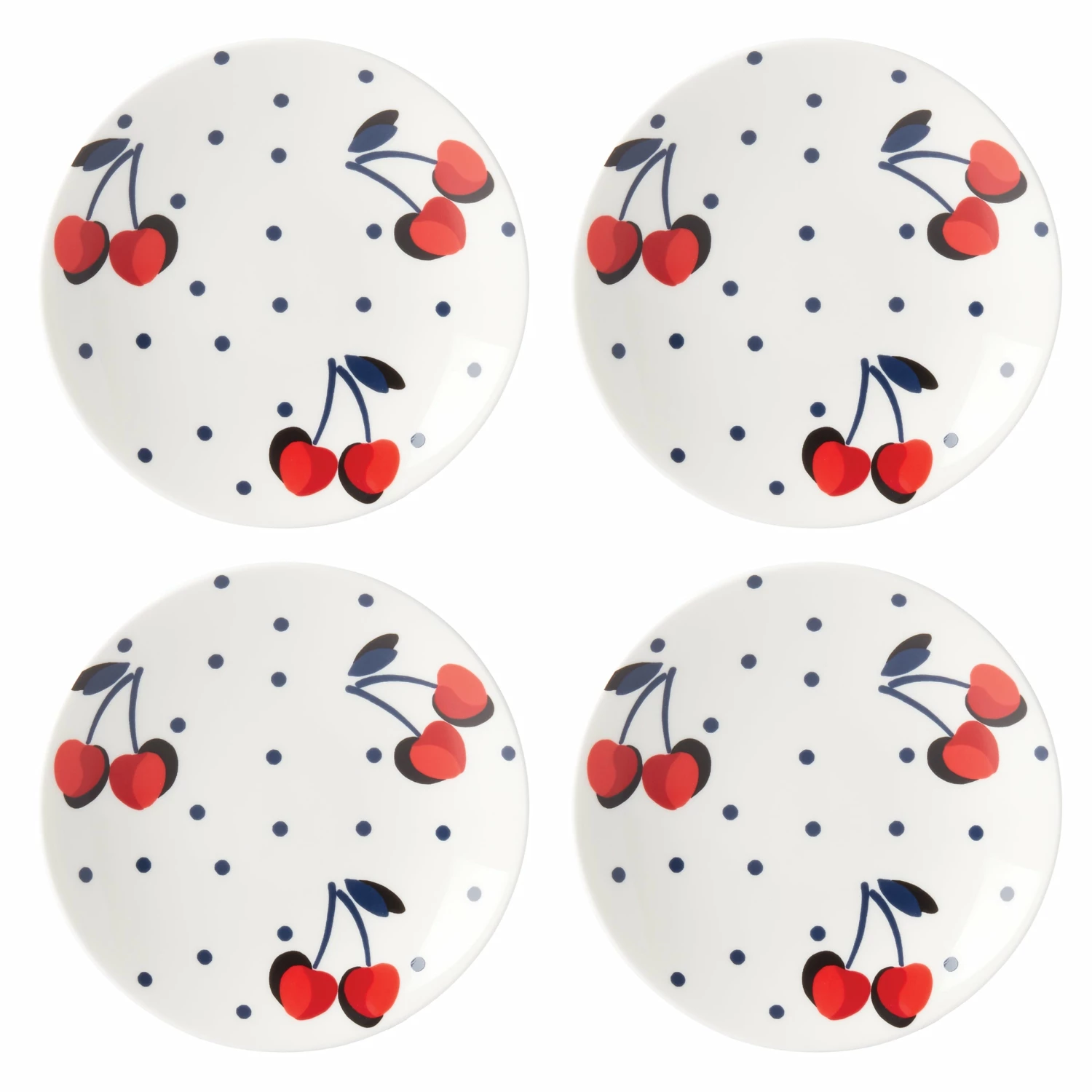 Cheapest π₯° Kate Spade Vintage Cherry Dot 4-Piece Tidbit Plate Set π 4 Cheapest π₯° Kate Spade Vintage Cherry Dot 4-Piece Tidbit Plate Set π - Image 2