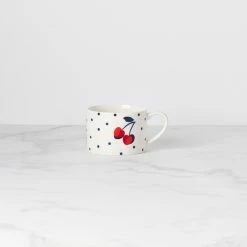 Outlet 🤩 Kate Spade Vintage Cherry Dot Weekend Mug 🔥