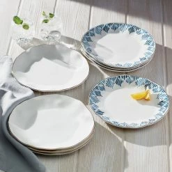Deals 👏 Lenox Blue Bay 4-Piece Dinner Plate Set ⌛ -lenox Sales Store 891019 w11