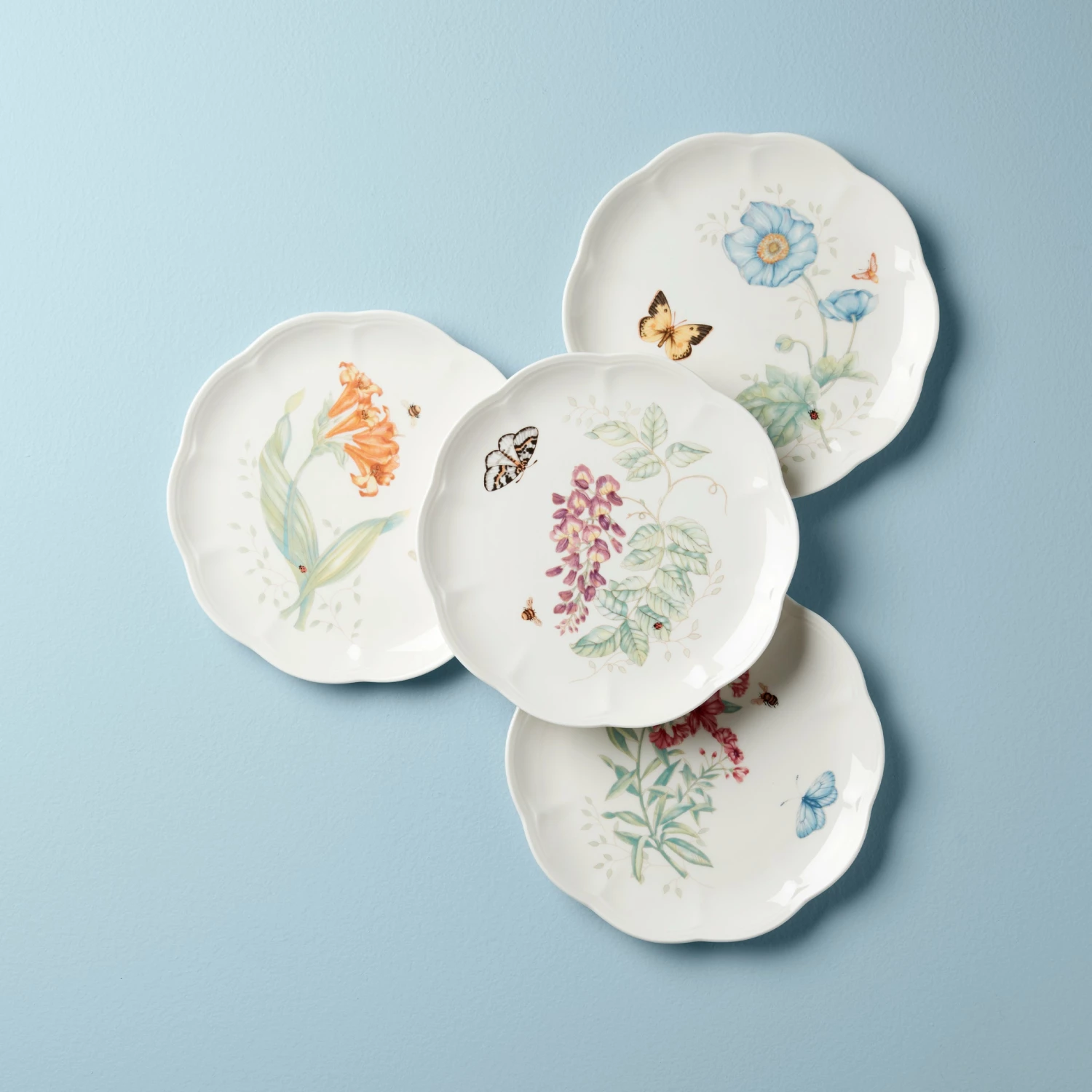 Outlet π₯° Lenox Butterfly Meadow 4-Piece Accent Plate Set π 3 Outlet π₯° Lenox Butterfly Meadow 4-Piece Accent Plate Set π