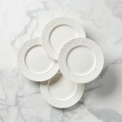 New 🔔 Kate Spade Blossom Lane 4-Piece Accent Plate Set 💯