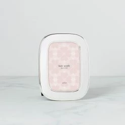 Best Pirce ⌛ Kate Spade South Street 4" x 6" Silver Oval Frame 🎁