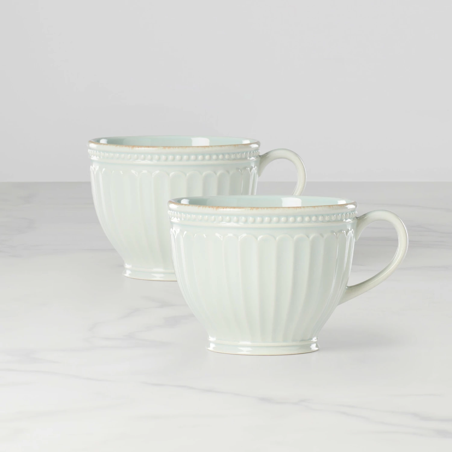 Outlet π― Lenox French Perle Groove 2-Piece Latte Mug Set π 3 Outlet π― Lenox French Perle Groove 2-Piece Latte Mug Set π