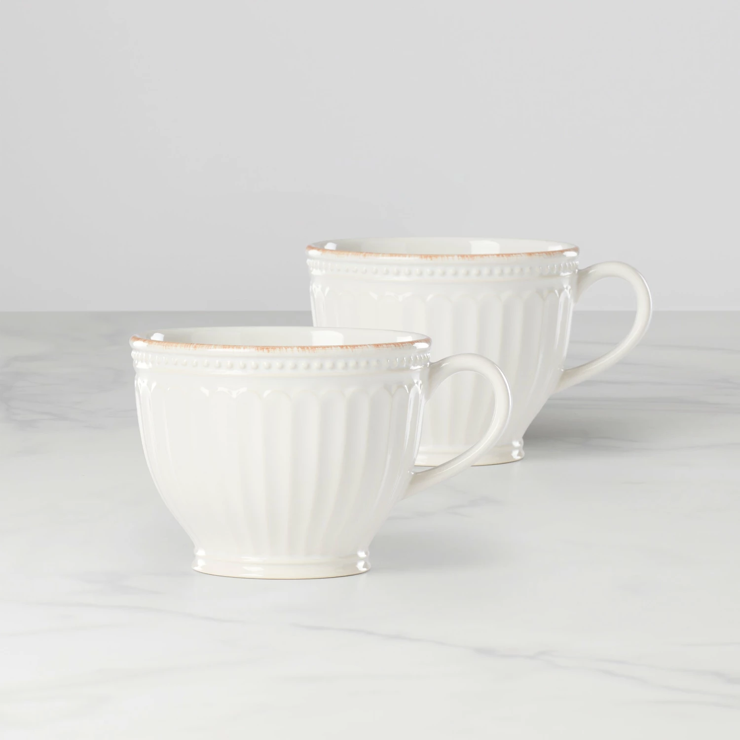 Outlet π― Lenox French Perle Groove 2-Piece Latte Mug Set π 6 Outlet π― Lenox French Perle Groove 2-Piece Latte Mug Set π - Image 4